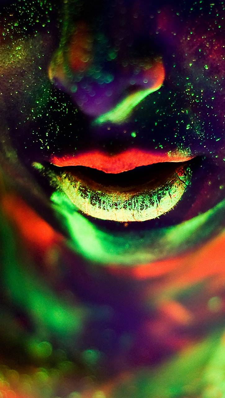 725x1280 Neon body paint wallpaper