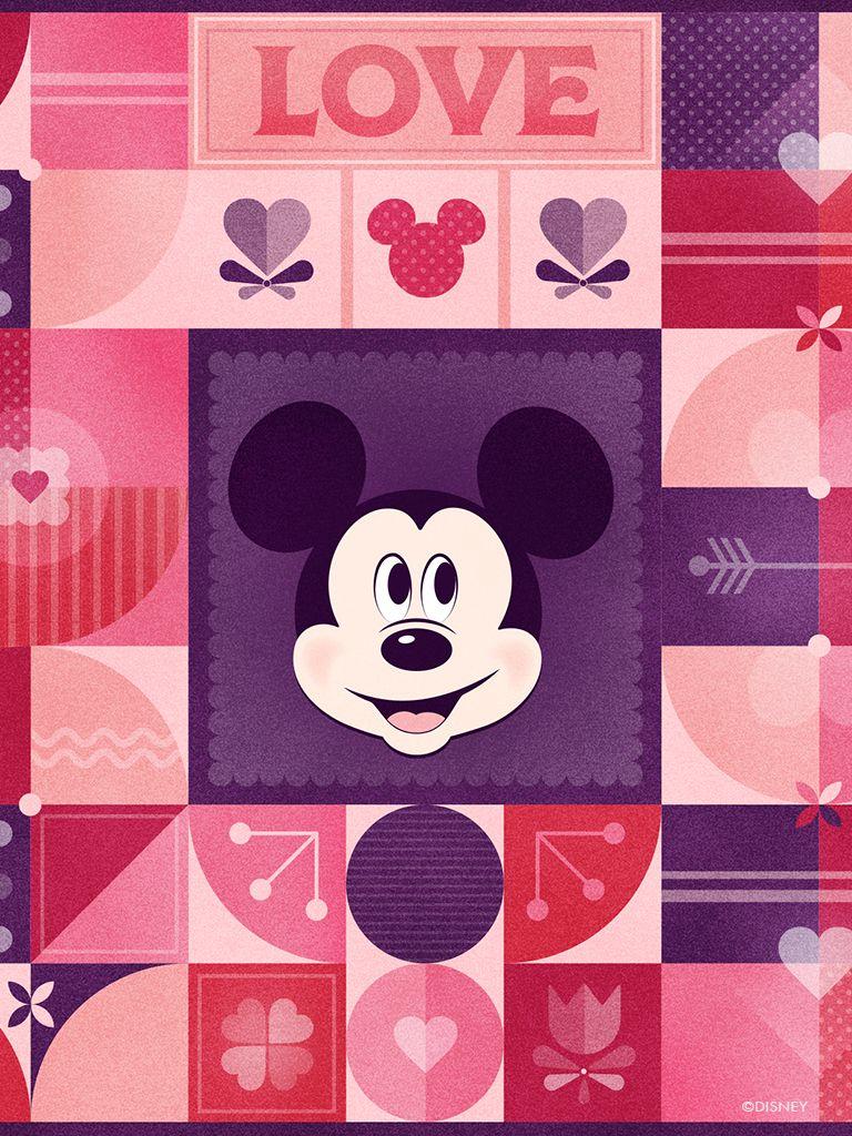 768x1024 Chuột Mickey & Chuột Minnie Valentine https://wallpaperaccess.com/full/3585295.jpg