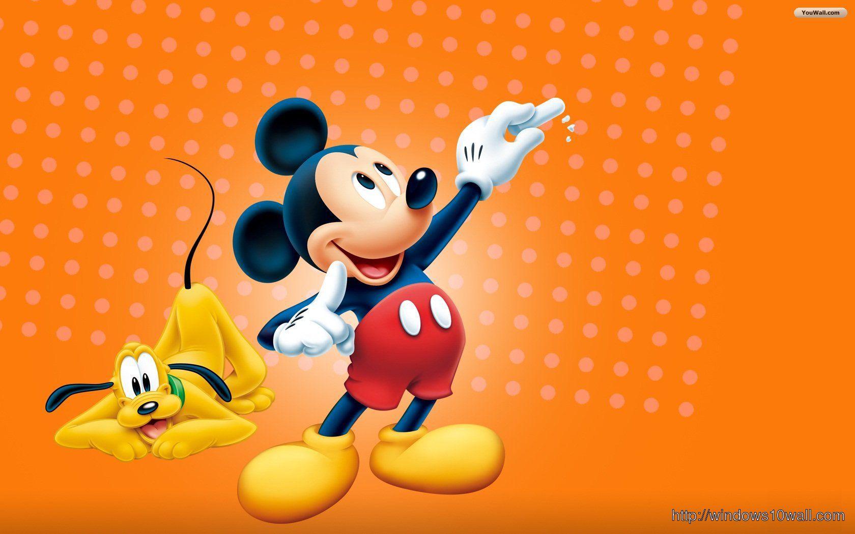 1680x1050 Disney Mickey Mouse Desktop Background Wallpaper