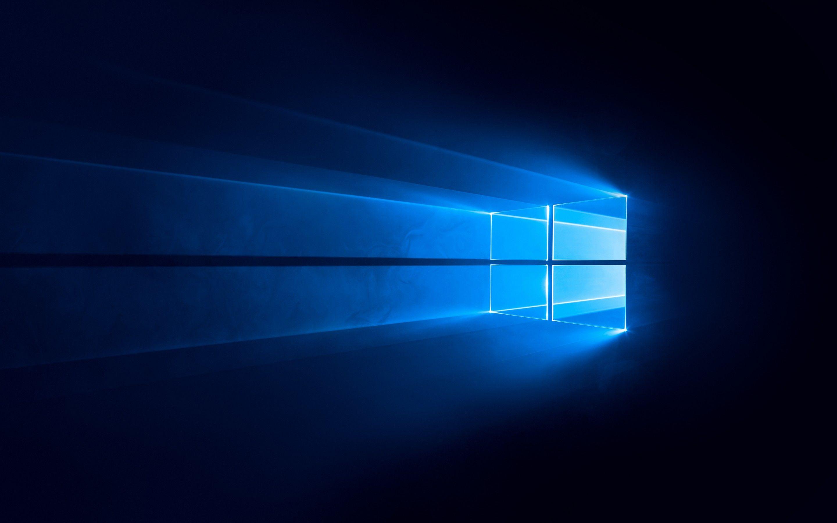 2880x1800 Windows 10 4K Wallpaper, Dark, Blue, 5K, 8K, Technology