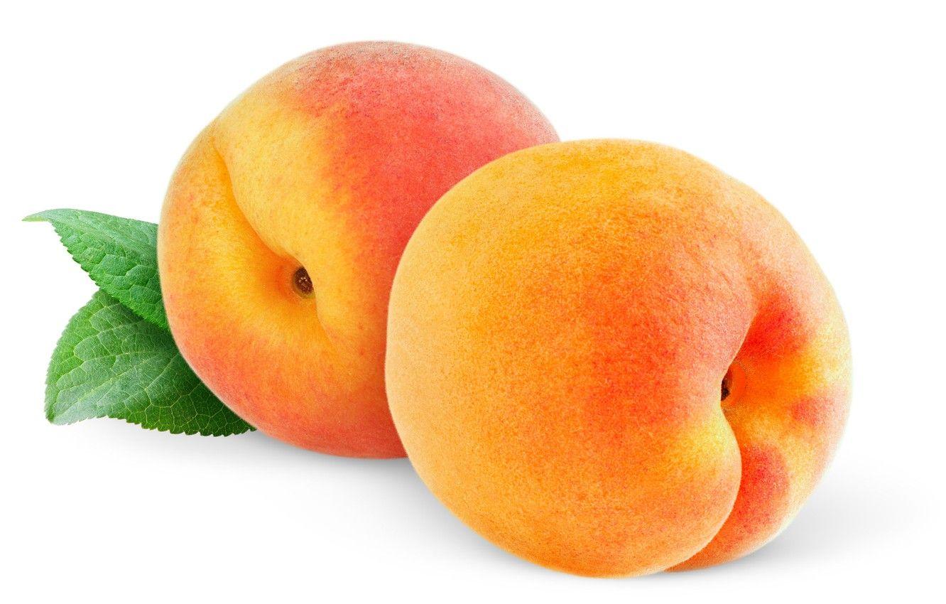 1332x850 Wallpaper white background, fruit, peaches, fruit, peaches image
