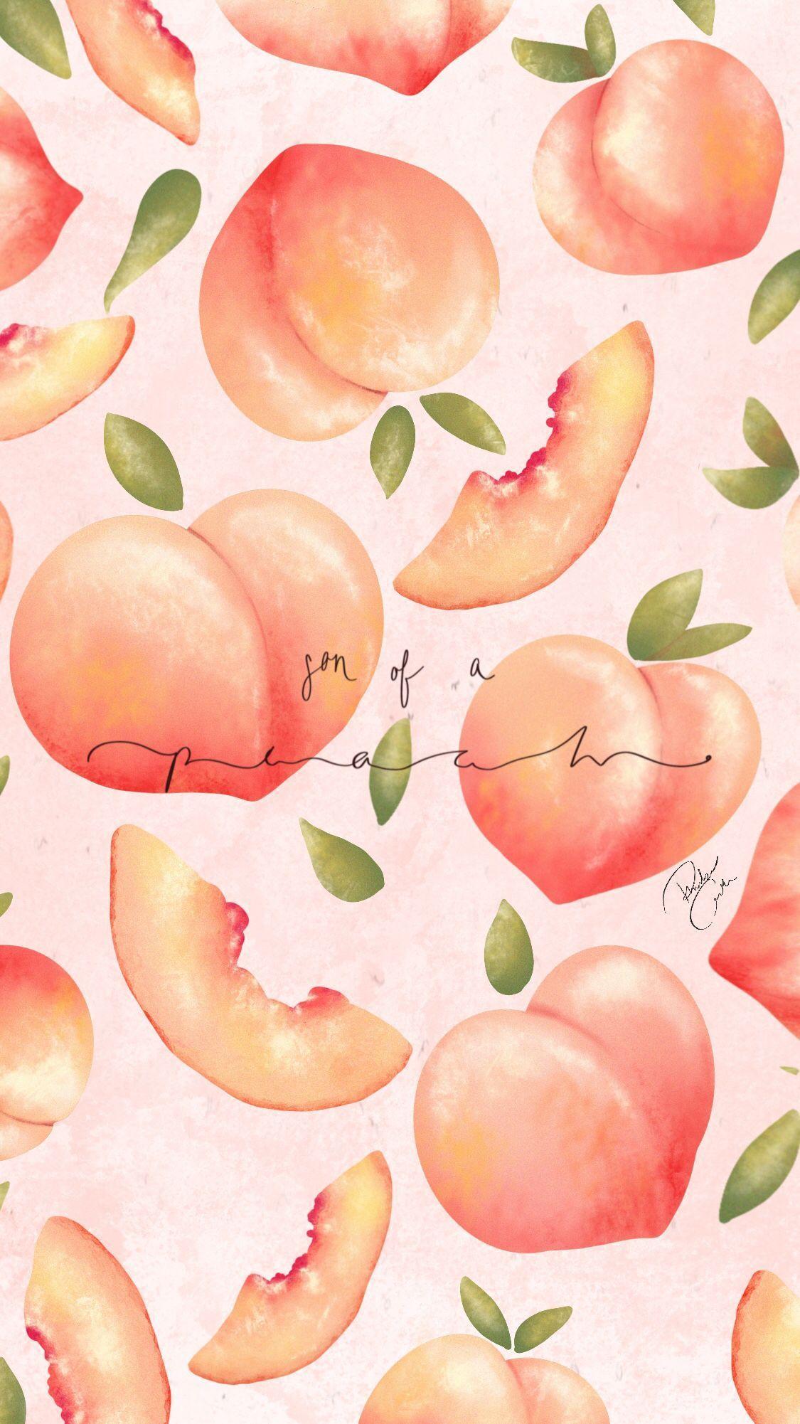 1125x2002 Peachy. Peach wallpaper, Fruit wallpaper, Peach art