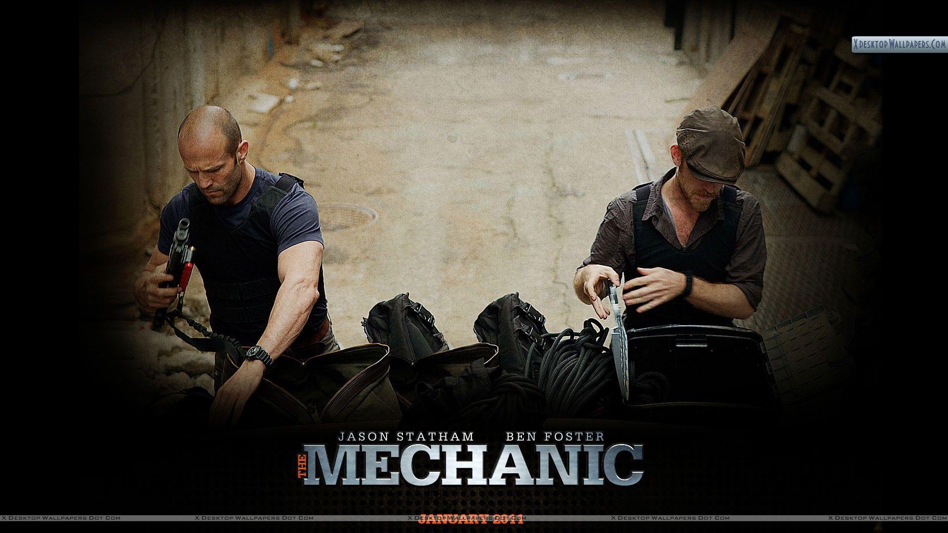 1920x1080 Jason Statham & Ben Foster Checking Their Tools Wallpaper