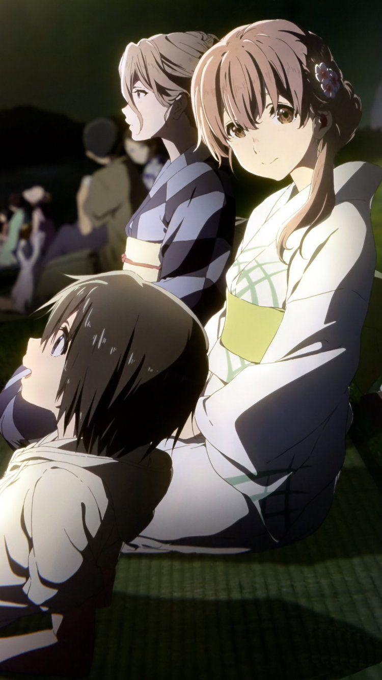 750x1334 Shouko Nishimiya and Yuzuru Nishimiya iPhone 7 750x1334 wallpaper