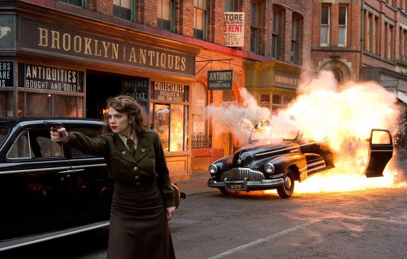 1332x850 Wallpaper the explosion, gun, fire, street, form, car, The first