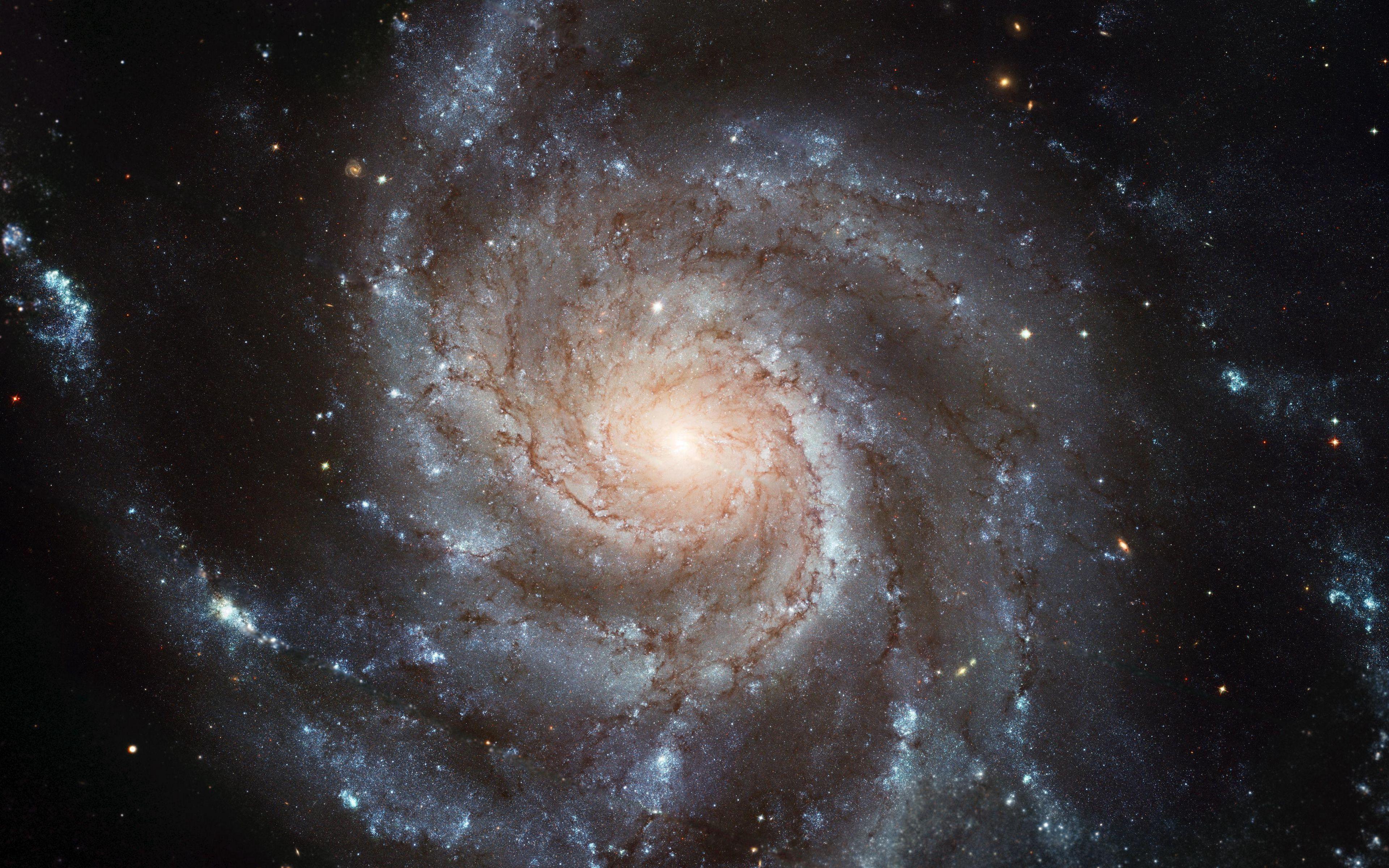 3840x2400 Download wallpaper 3840x2400 galaxy, pinwheel galaxy, spiral