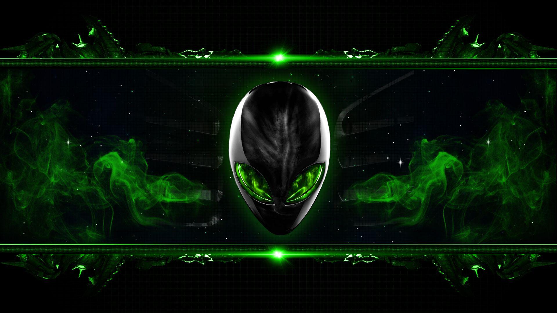 1920x1080 Green Alien Wallpaper