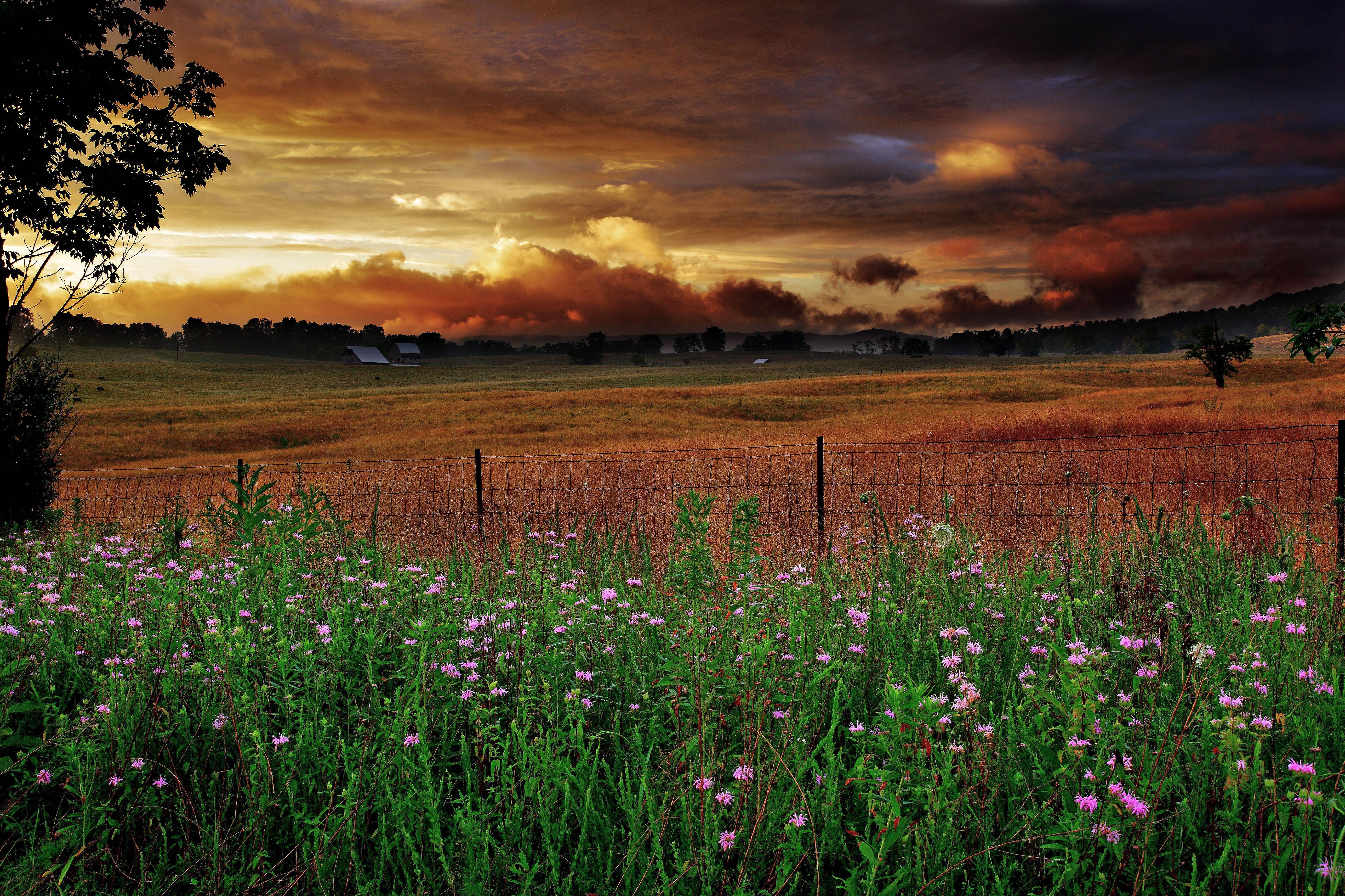 5616x3744 Free download Wv Heavenly Sunset Farm Scene The Sky Nature