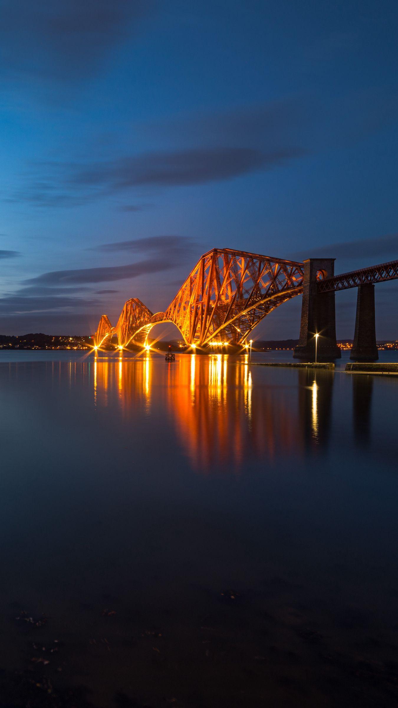 1350x2400 Download wallpaper 1350x2400 bridge, architecture, backlight