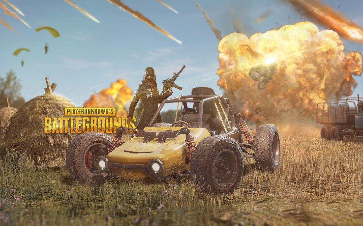 1440x900 Download 1440x900 Playerunknown's Battleground, Explosion, Car