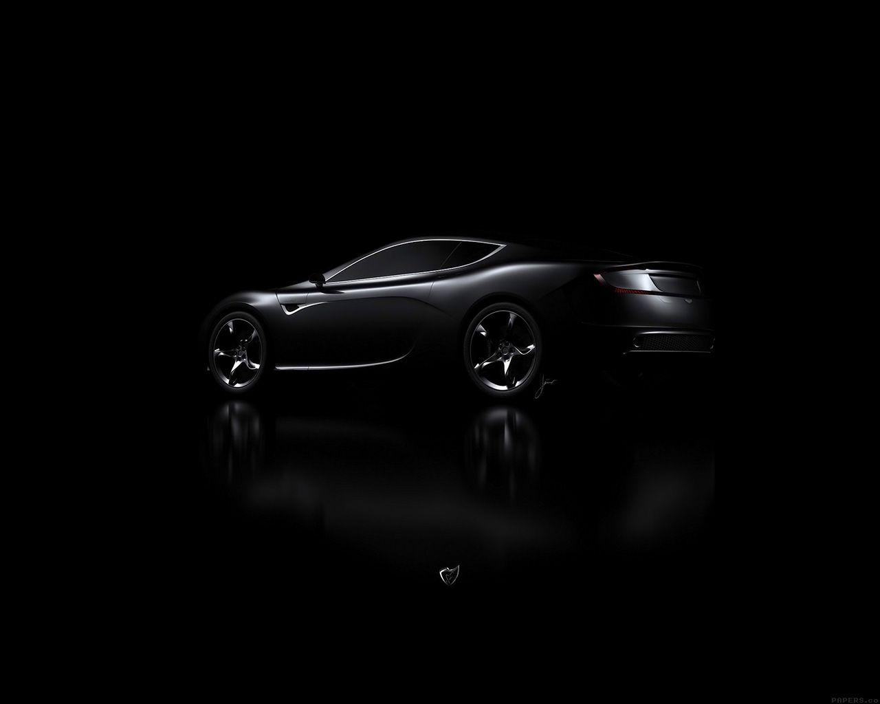 1280x1024 Aston Martin Black Car Dark Wallpaper