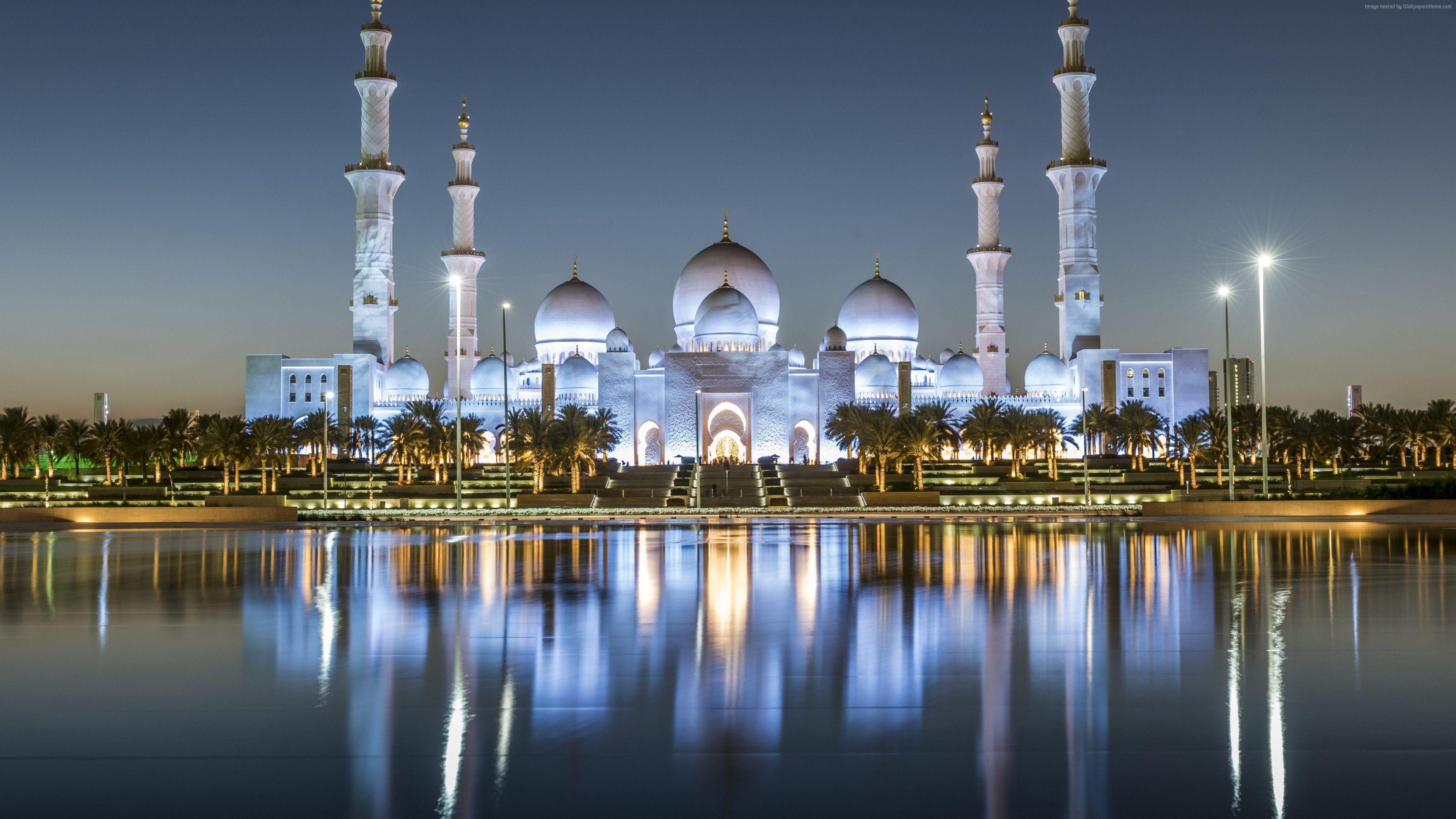 3840x2160 Wallpaper Sheikh Zayed Mosque, Abu Dhabi, 4k, Travel