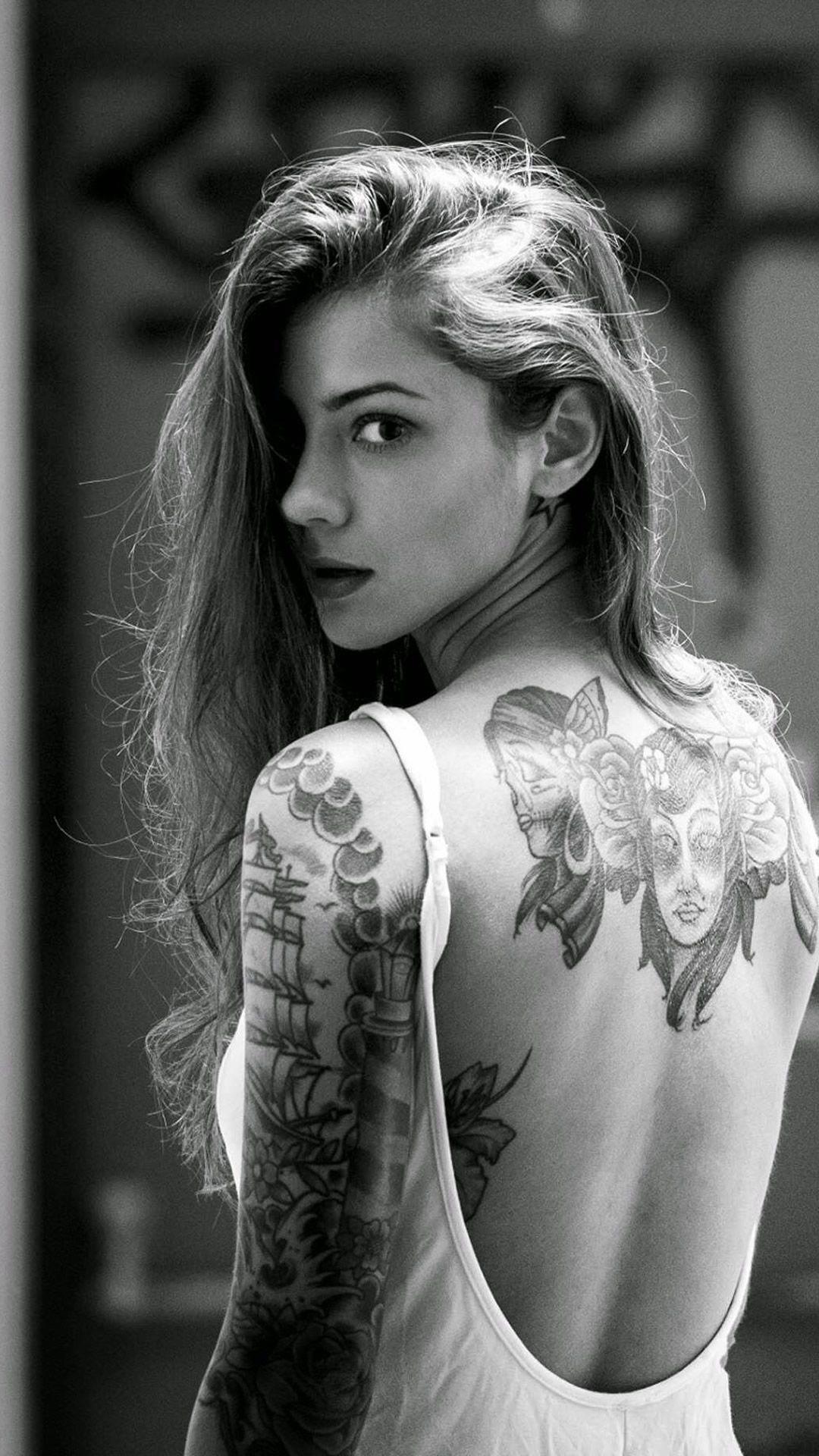 1080x1920 Inked Girls iPhone Wallpaper