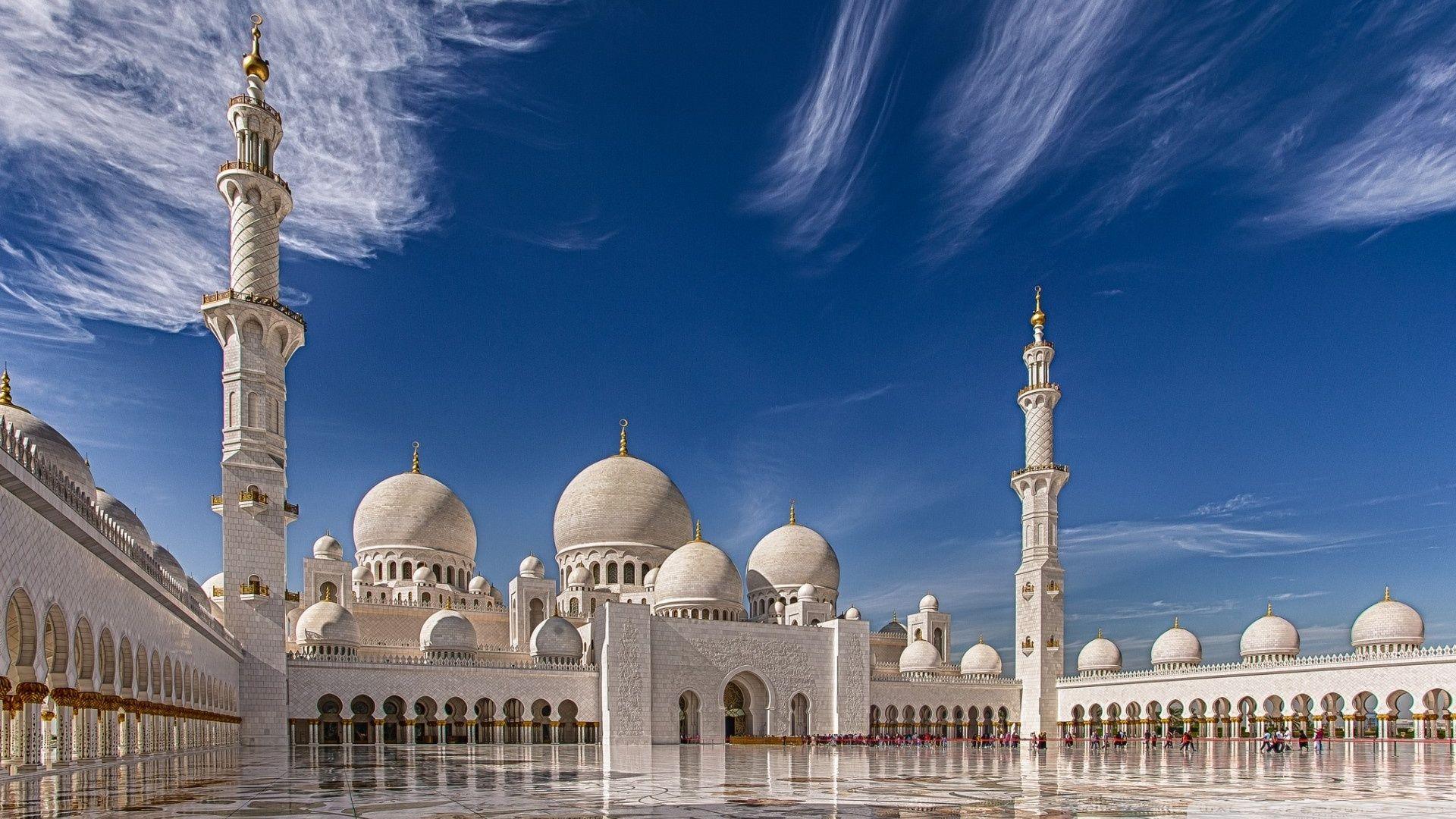 1920x1080 Sheikh Zayed Mosque in Abu Dhabi, United Arab Emirates Ultra HD