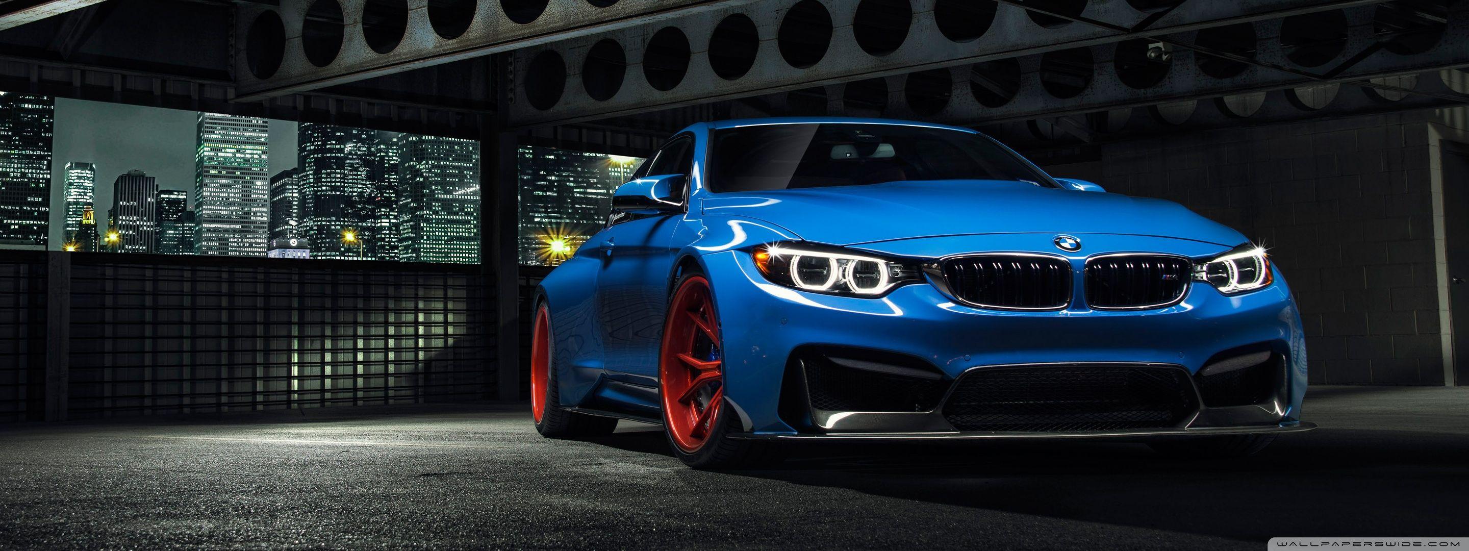 2880x1080 BMW Yas Marina Blue GTRS4 Ultra HD Desktop Background Wallpaper
