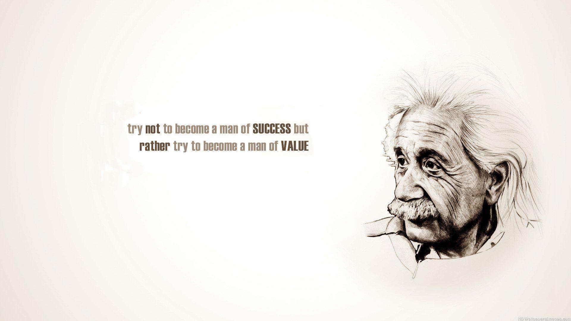 1920x1080 Albert Einstein Success And Value Quotes. Einstein quotes