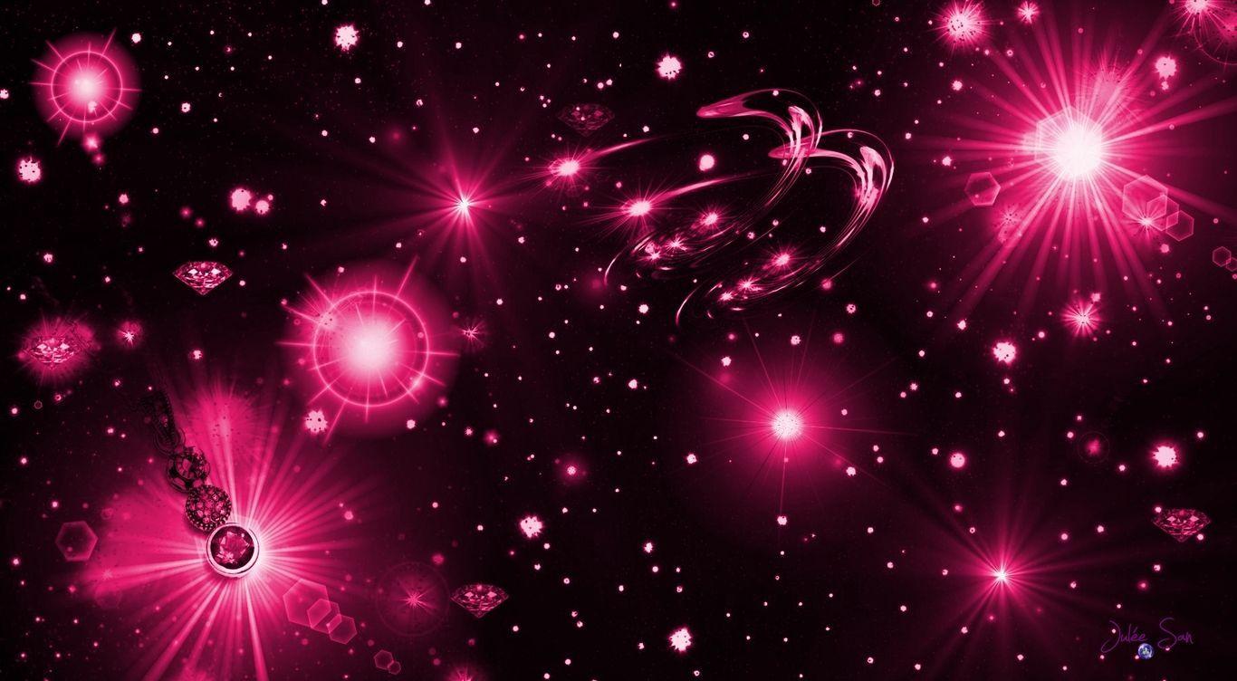 1366x752 hot starry pink wallpaper. Starry night wallpaper, Pink