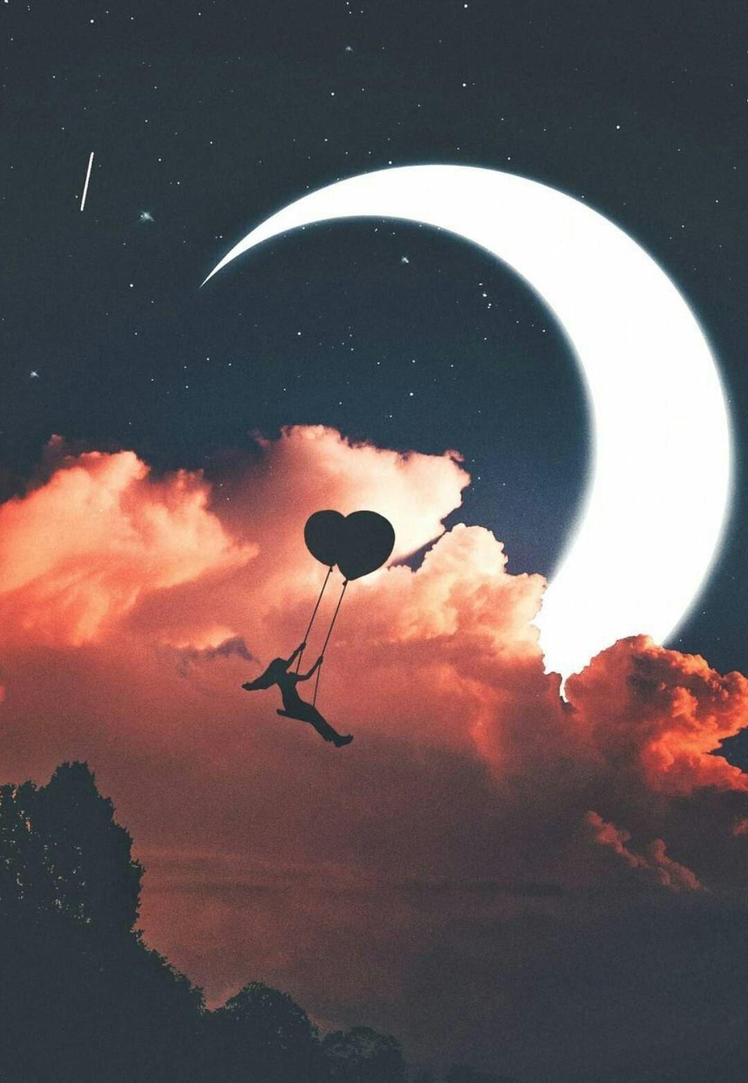 Moon Art Wallpapers - Top Free Moon Art Backgrounds - WallpaperAccess