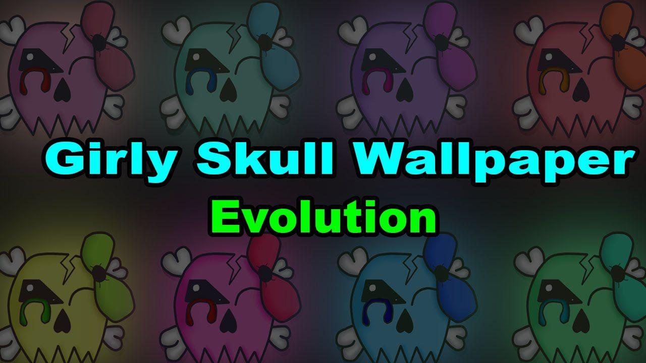 1280x720 Girly skull wallpaper