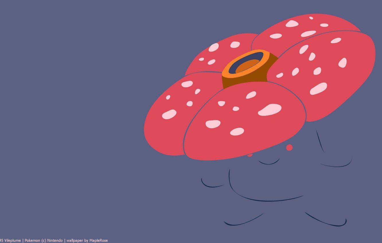 1332x850 Wallpaper Flower, Pollen, Grass, Poison, Pokemon, Pokemon, Poisonous, Disputes, Herbal, Vileplume, Pokemon Flower, Willum Image For Desktop, Section минимализм