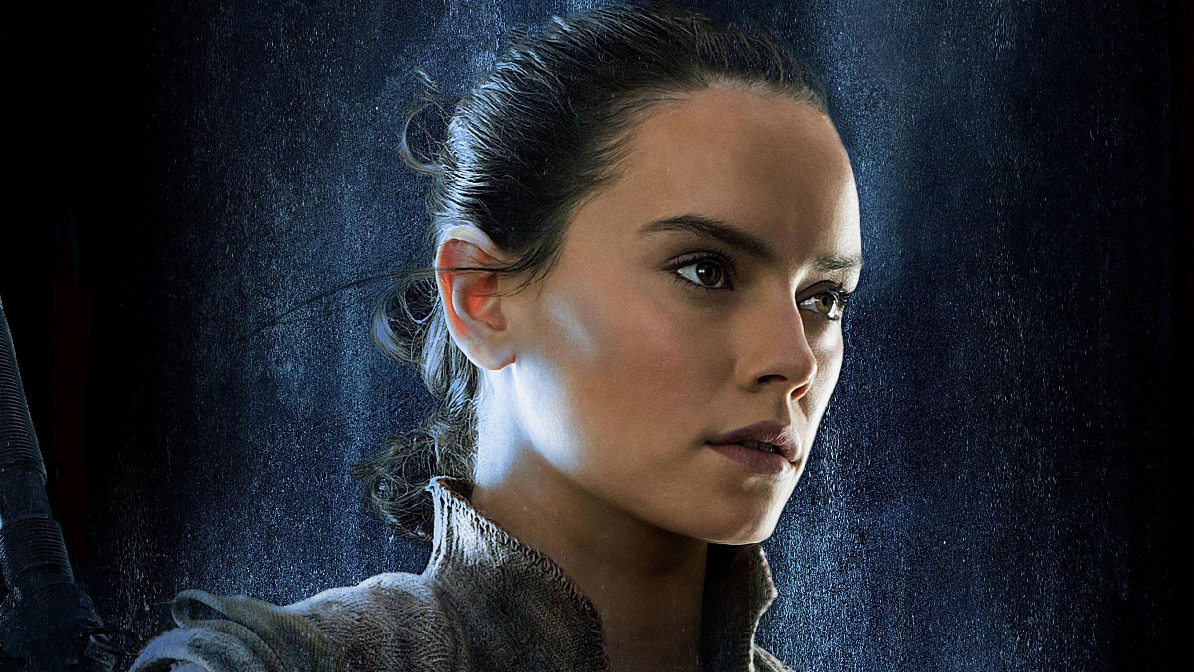 3840x2160 Star Wars: The Last Jedi Rey Daisy Ridley 4K