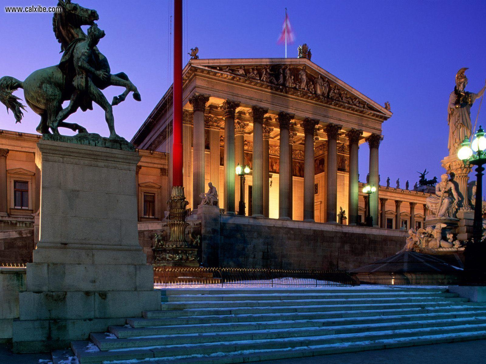 1600x1200 Known places: Parliament Building Vienna Austria, desktop