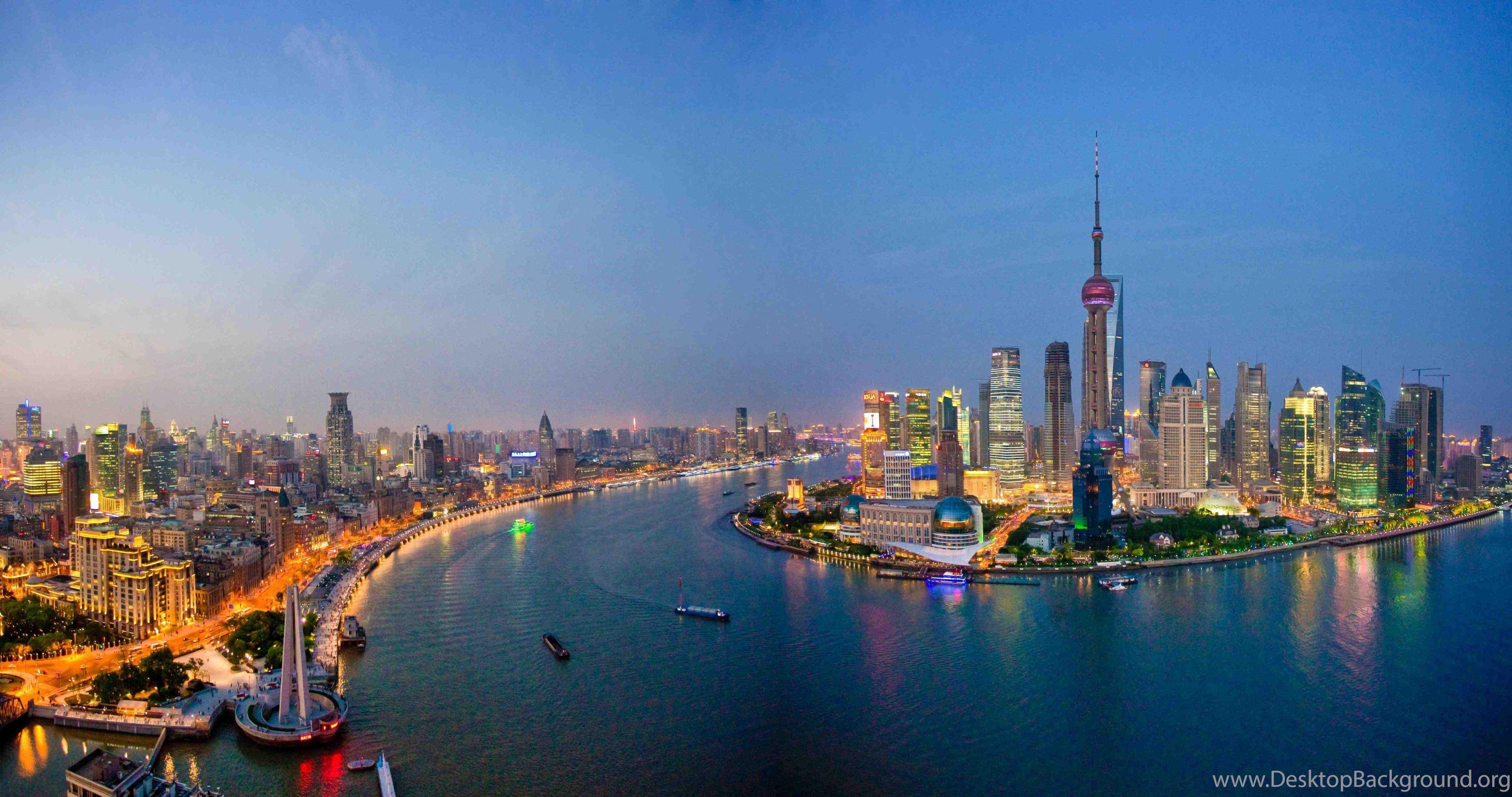 4096x2160 Shanghai Skyline Wallpaper Infotravel.club Desktop Background