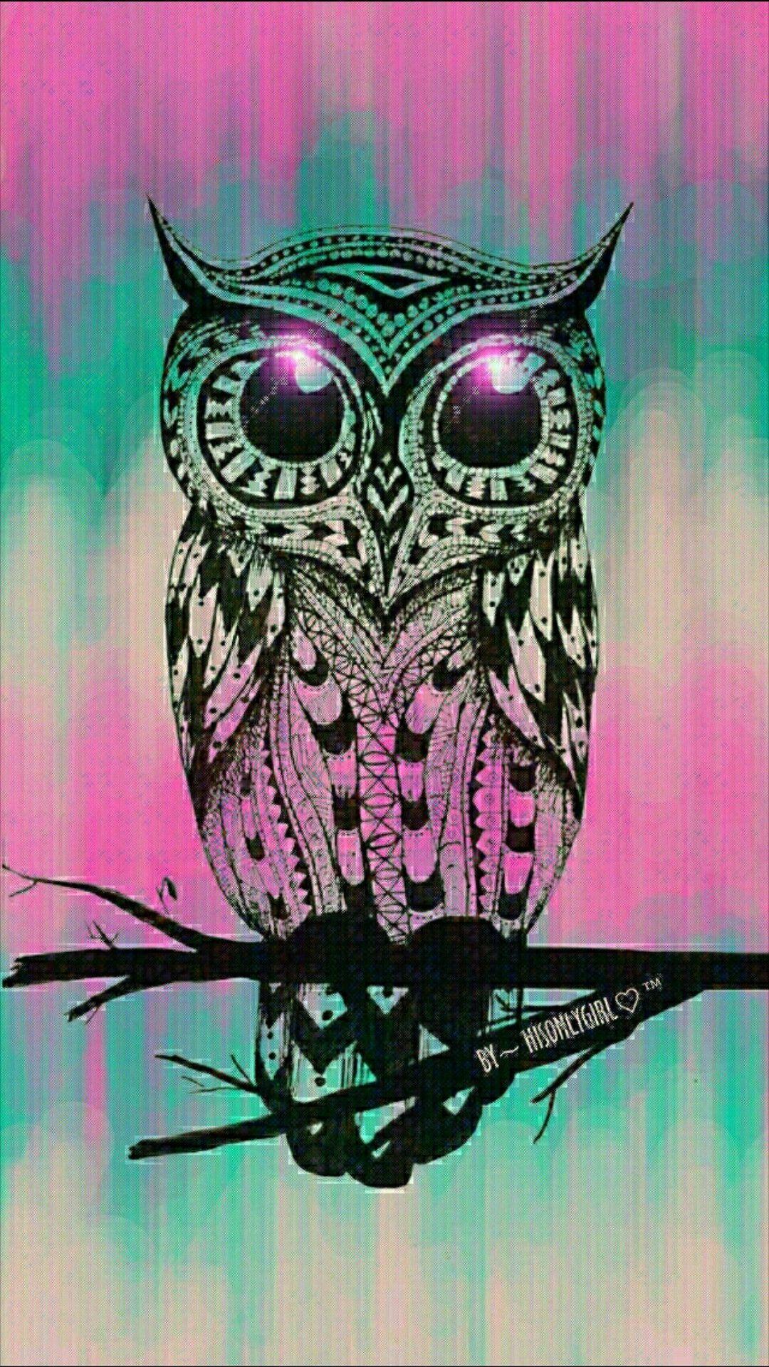 1080x1920 Cute Owl Wallpaper