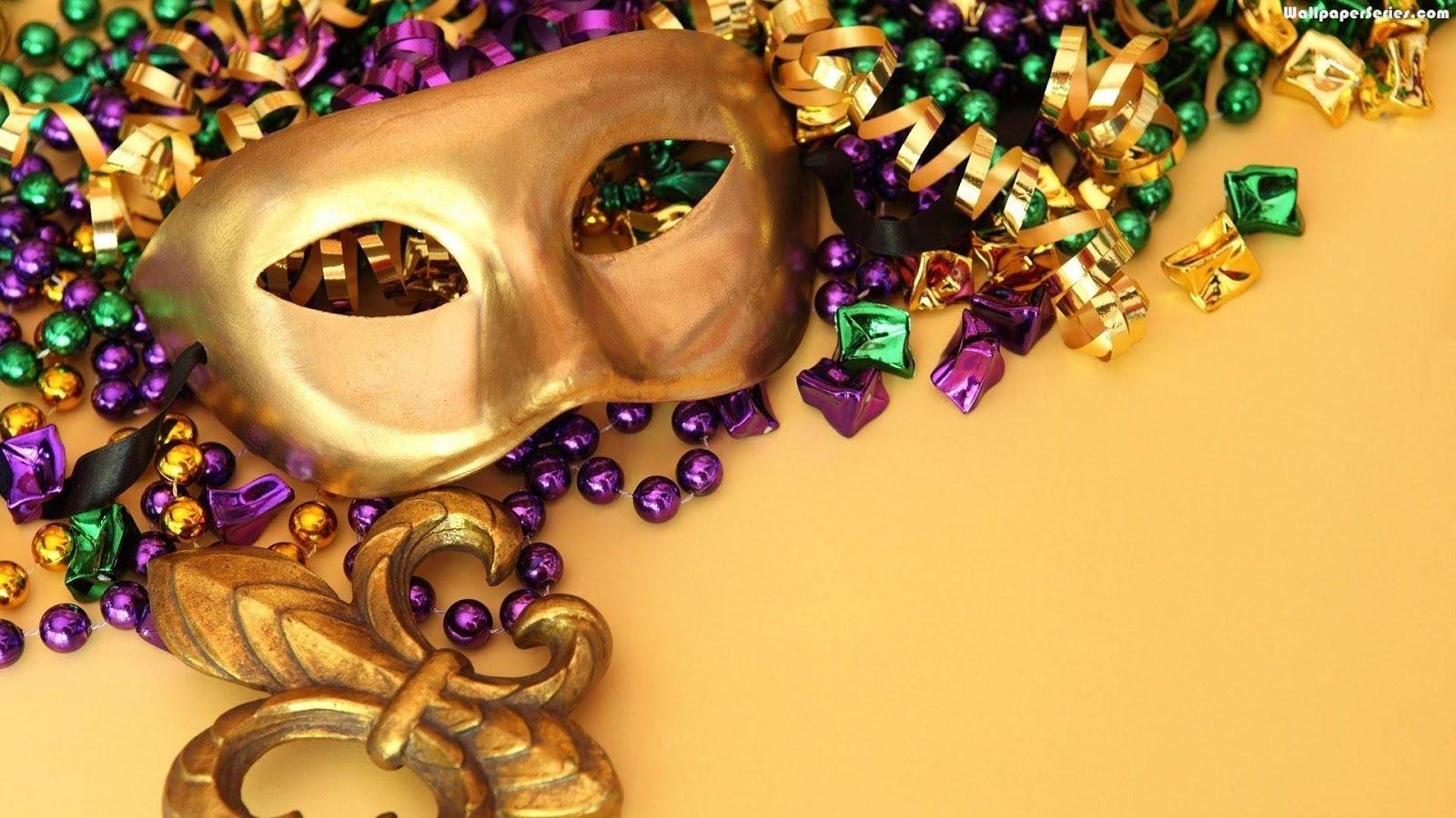 1600x900 Mardi Gras Mask Wallpaper