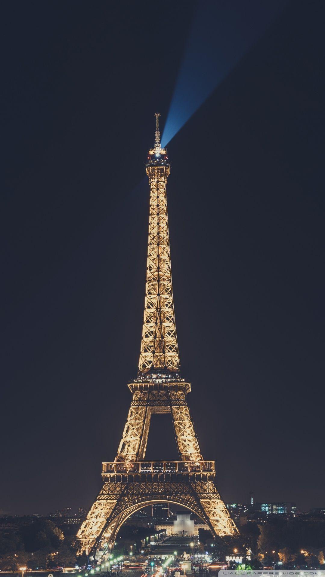 1080x1920 Eiffel Tower at Night, Paris, France Ultra HD Desktop Background