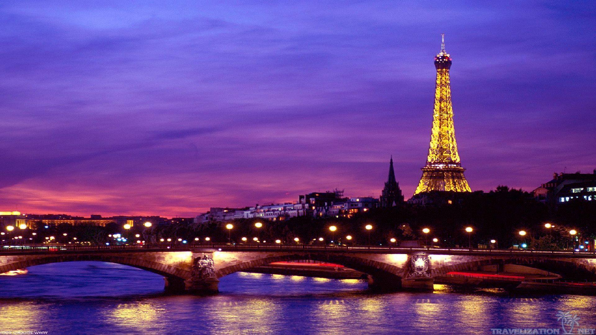 1920x1080 Free download Eiffel Tower wallpaper at Night Wallpaper