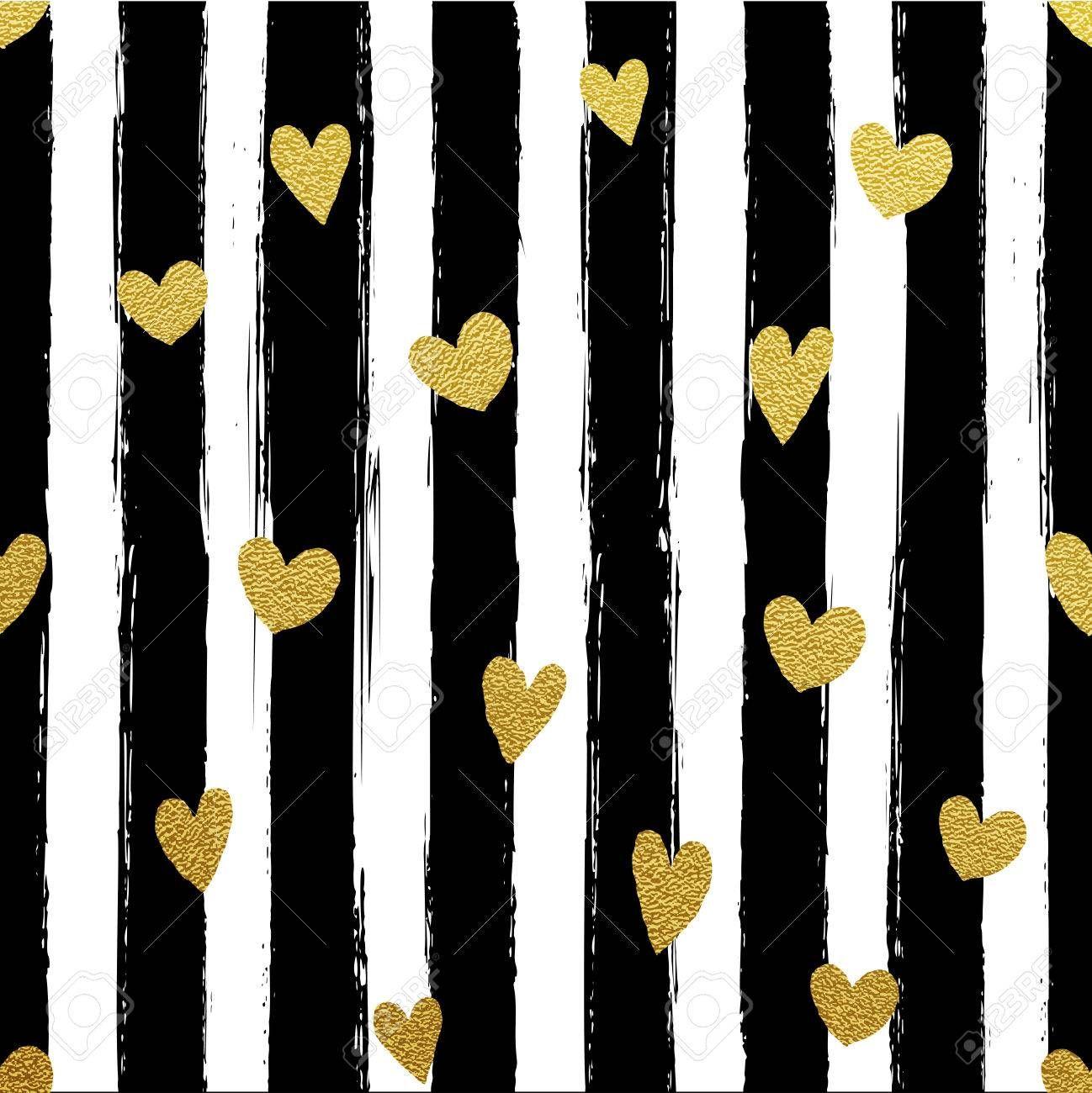 1298x1300 Free download Glitter Gold Striped Wallpaper Paint Brush Strokes