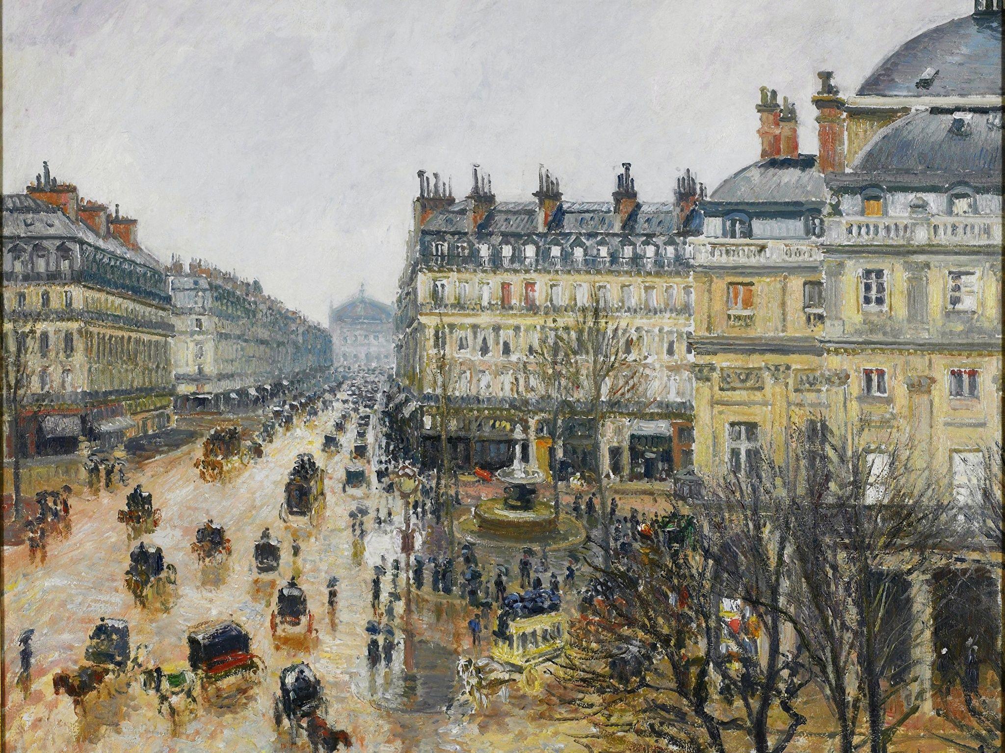 2048x1536 Image Paris France Town square Camille Pissarro, Square of 2048x1536
