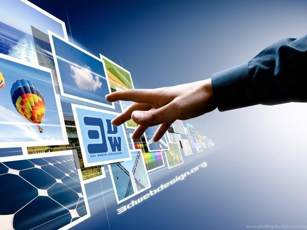 1024x768 3D Web Design Wallpaper Desktop Background