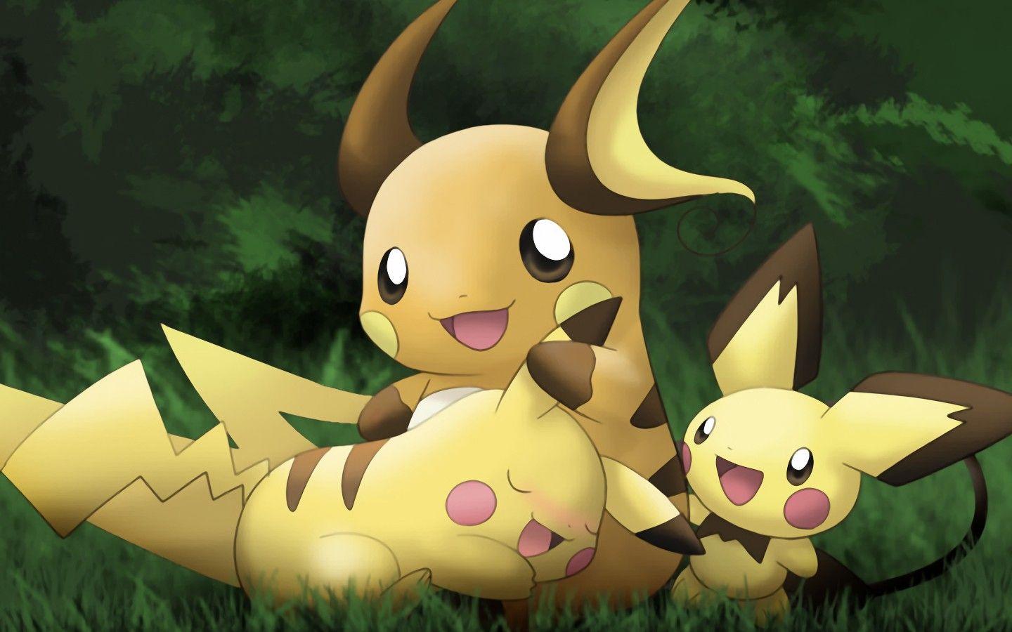 1440x900 Raichu, Pikachu, Pichu Wallpaper and Background Imagex900