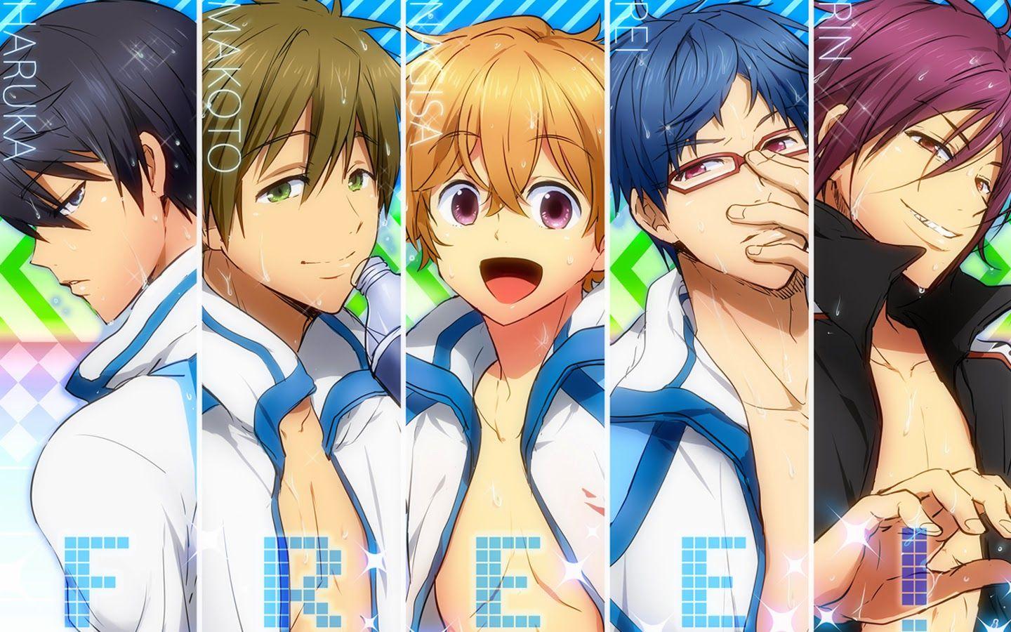 1440x900 Free download Iwatobi Swim Club Anime Boys Seijuro Nagisa Hazuki