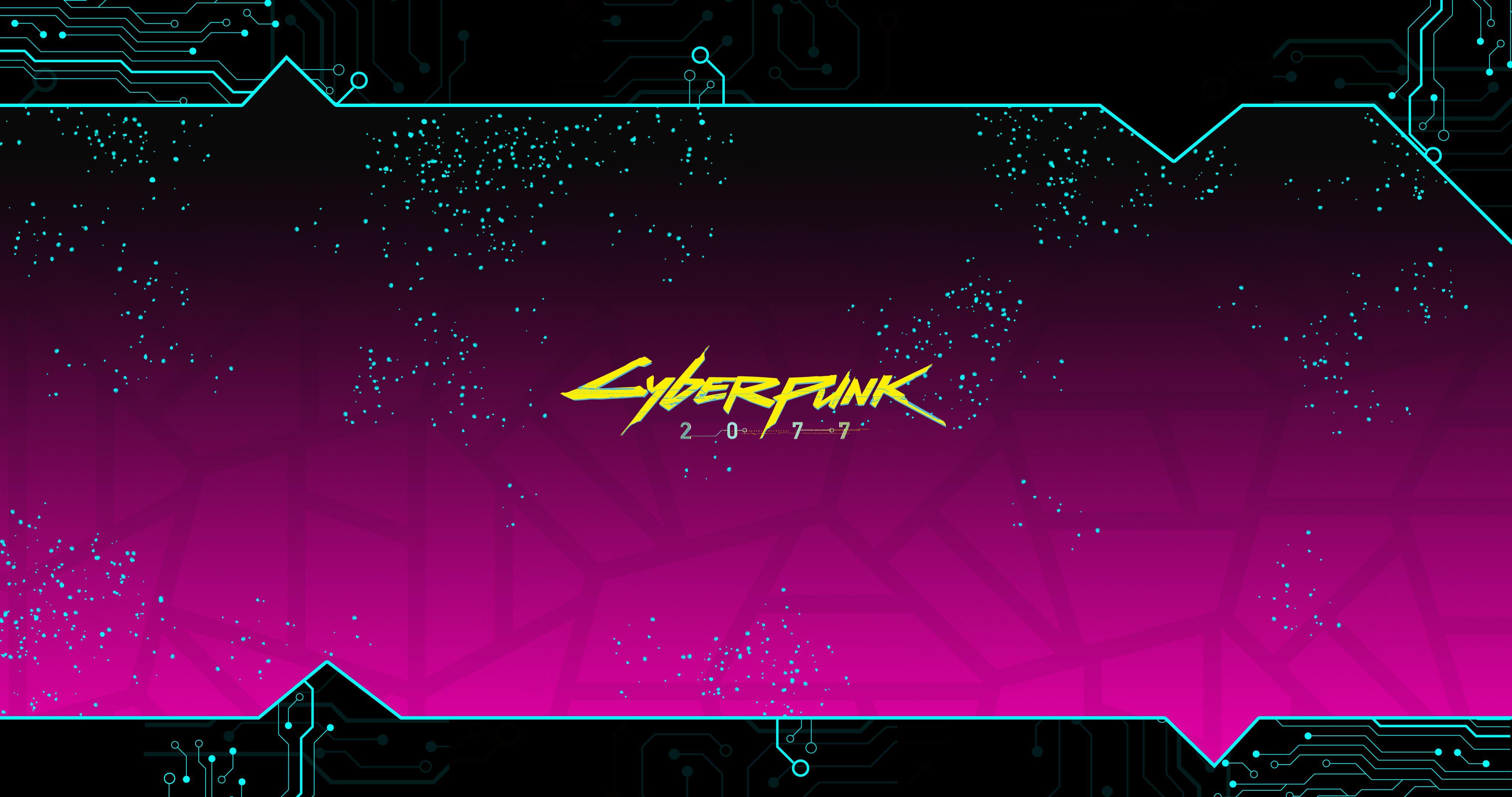 4096x2160 Cyberpunk 2077 Hình nền Logo, Trò chơi HD Hình nền 4K