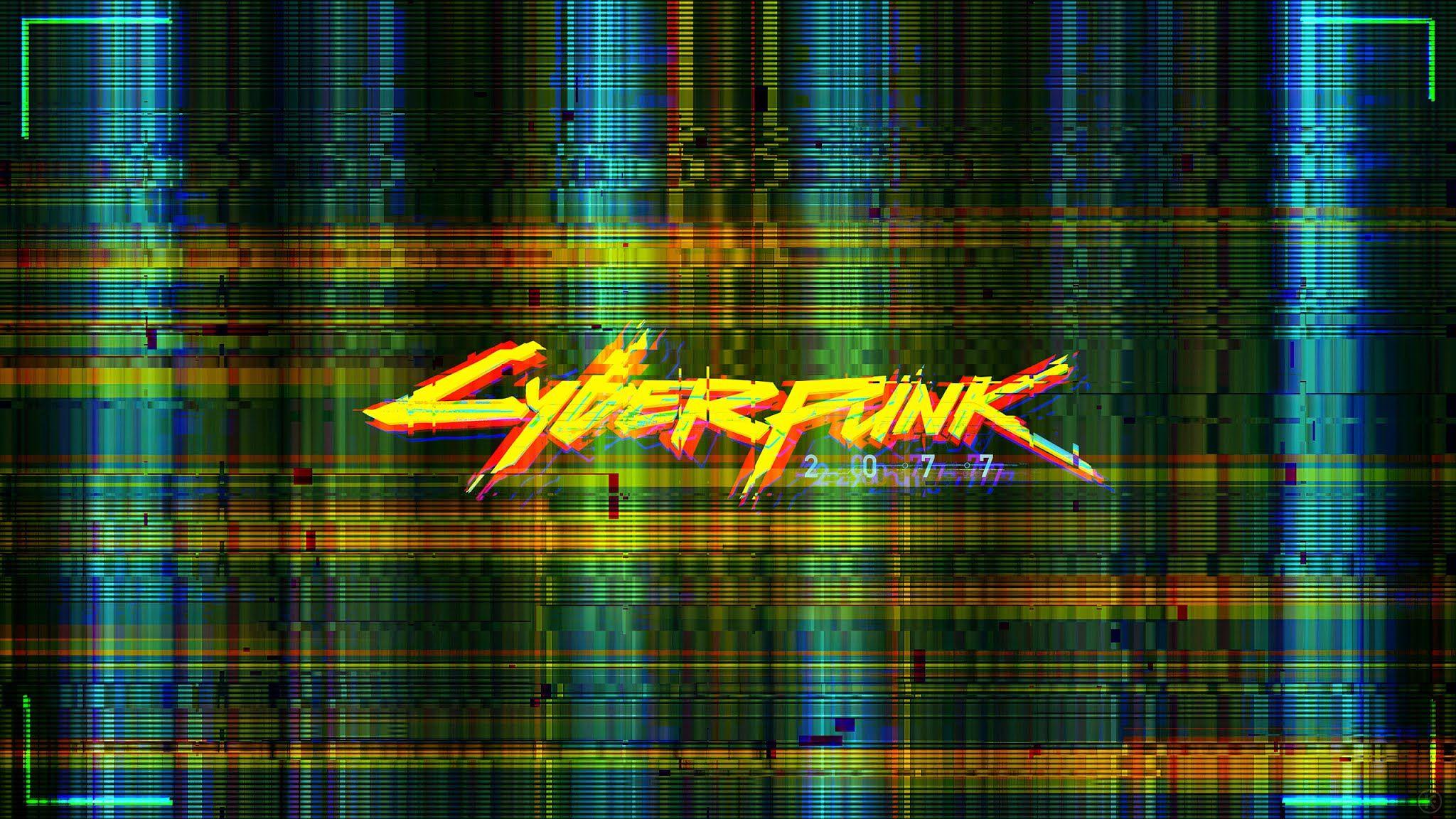 2048x1152 Cyberpunk 2077 hình nền Logo
