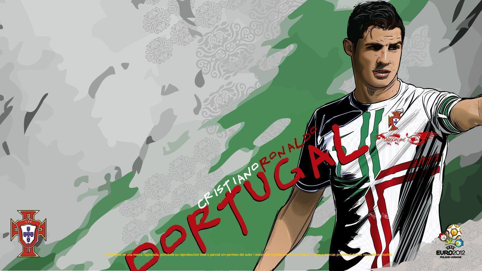 1600x900 Ronaldo Cartoon Wallpaper