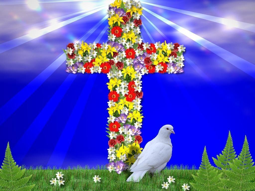1024x768 Risen Tag wallpaper: Risen Painting Easter Holiday Jesus