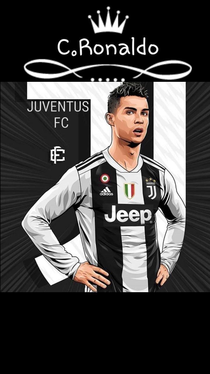 720x1280 Ronaldo Cartoon Wallpaper