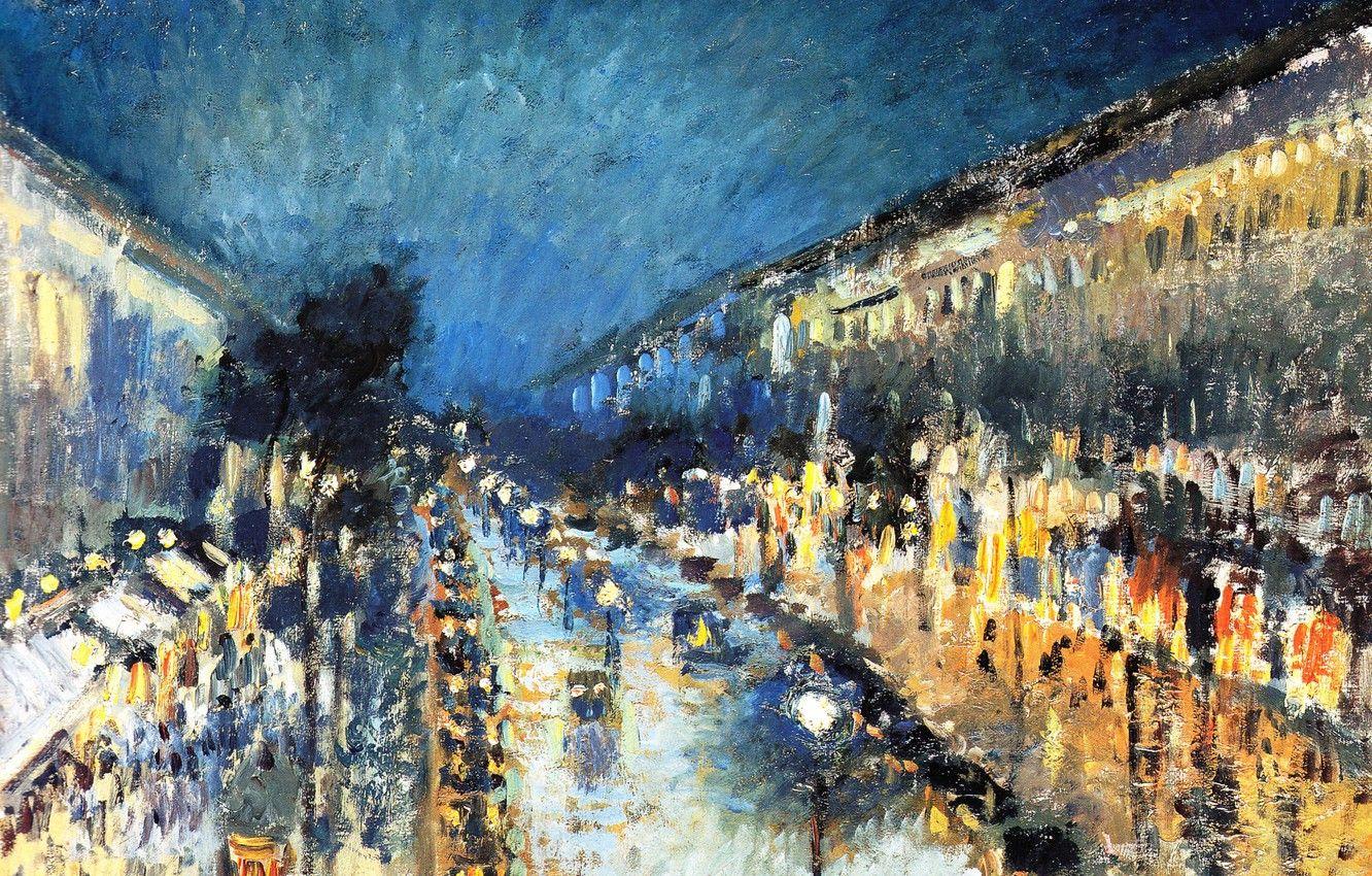 1332x850 Wallpaper street, home, the urban landscape, Camille Pissarro