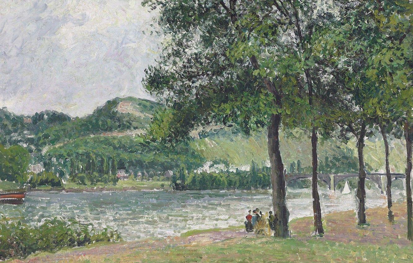 1332x850 Free download Wallpaper landscape picture Camille Pissarro