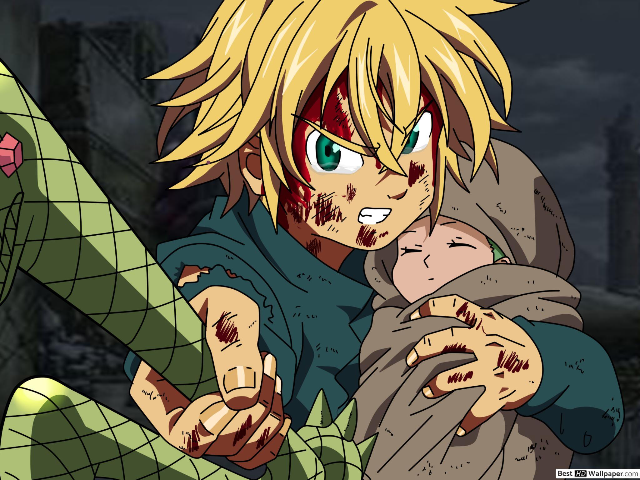 2048x1536 The Seven Deadly Sins & Elizabeth Liones HD wallpaper