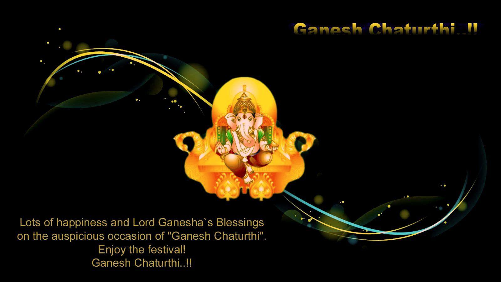 1600x900 HD Wallpaper Stock: Happy Ganesh Chaturthi Wallpaper
