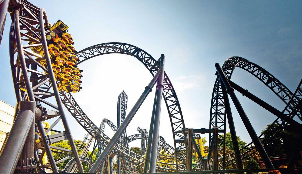 1211x700 Roller coaster amusement park fun rides 1roll adventure summer