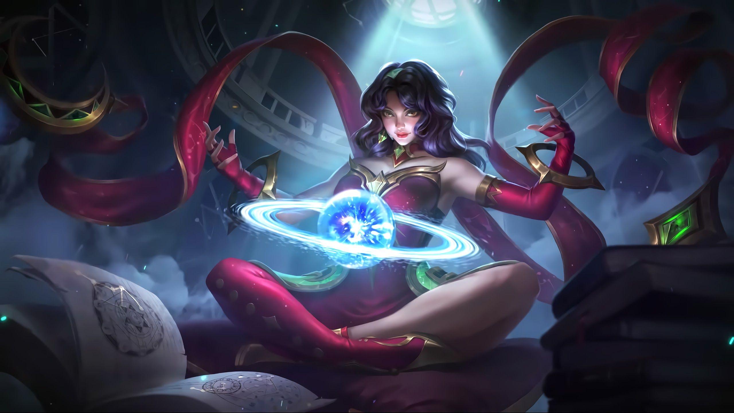 2560x1440 Esmeralda Ruddy Dusk Skin Mobile Legends 4K Wallpaper