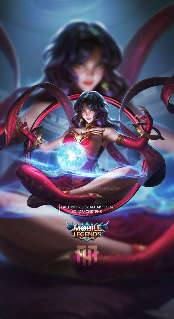 660x1210 Wallpaper Phone Esmeralda Ruddy Dusk by FachriFHR. Mobile legend