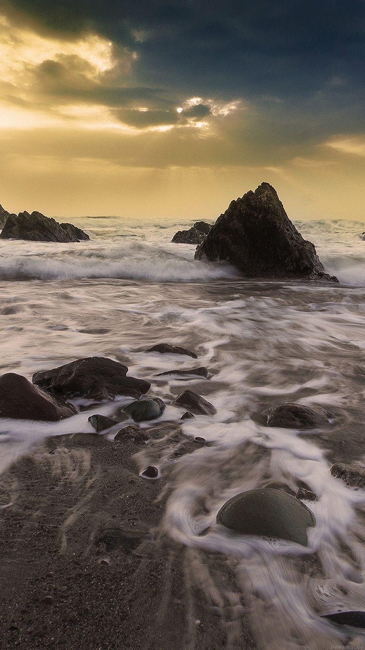 750x1334 Wave Ocean Beach Sunset Owen Walters Nature