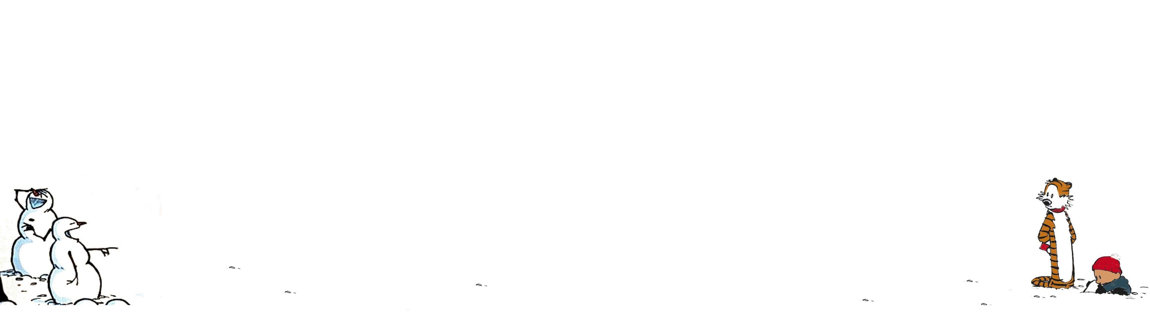 3840x1080 I couldn't find any good dual monitor Calvin and Hobbes Wallpaper so I made my own